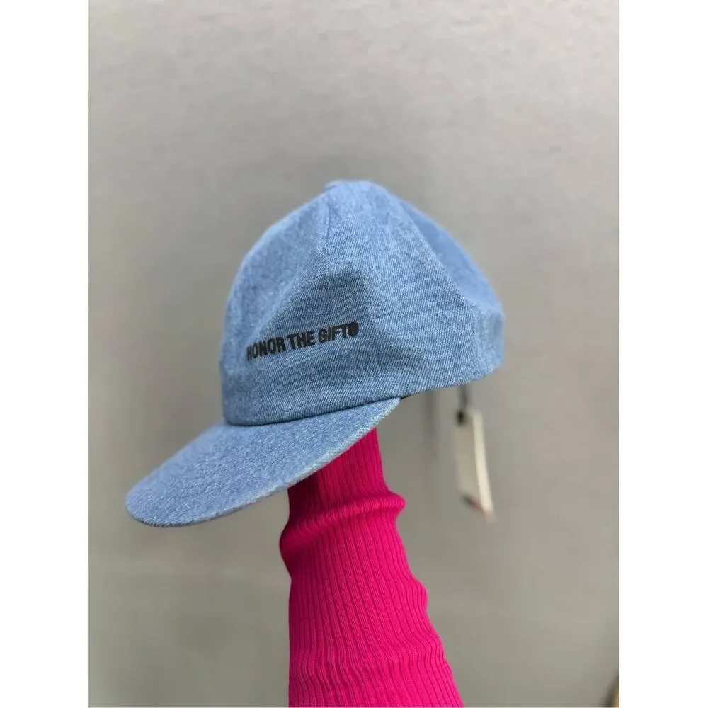 NWT Honor The Gift Denim Stitched Patch Baseball Cap